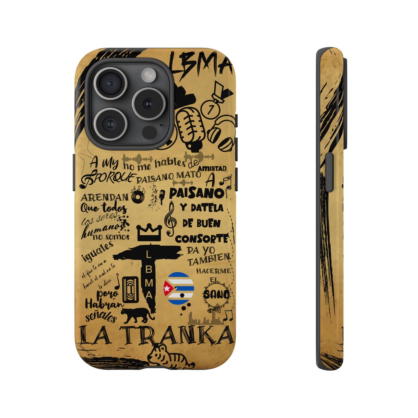 FUNDA PARA TELEFONO, LBMA, TAIGUER, LA TRANKA, ASERE, QUE BOLA,