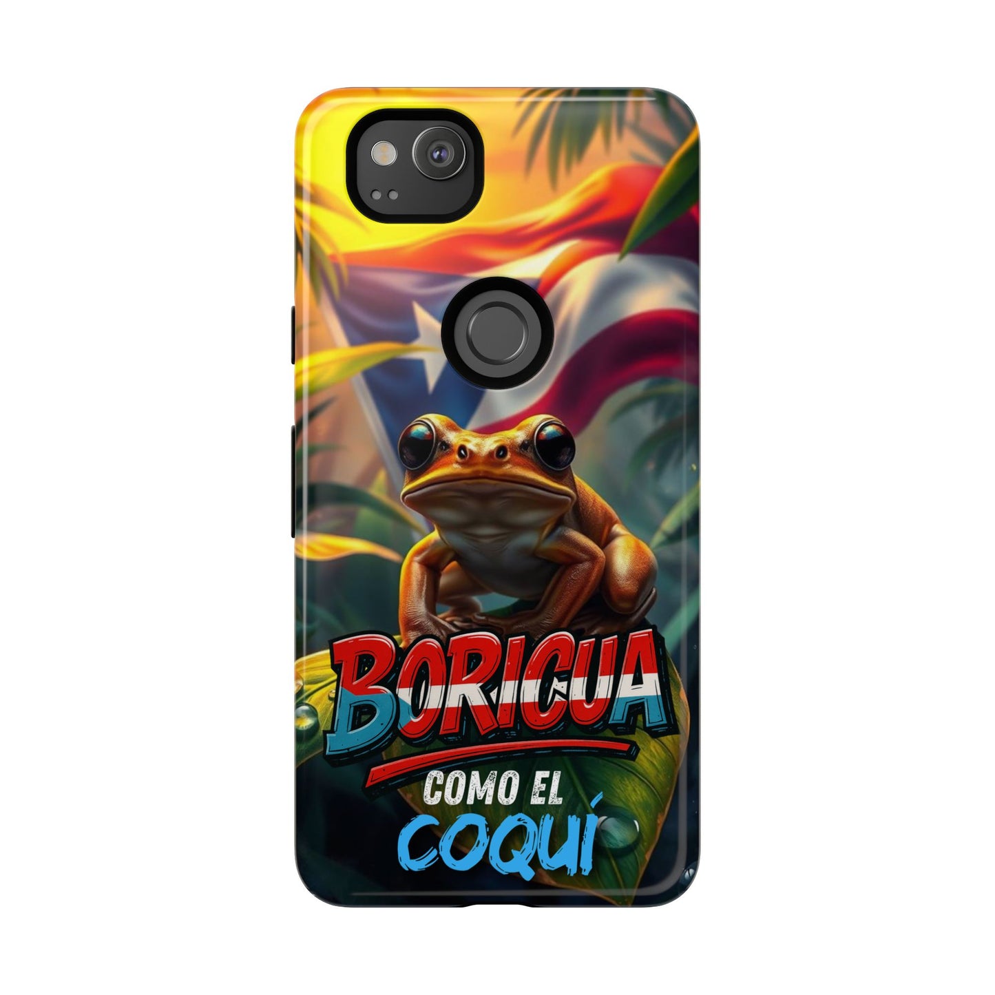 Boricua Coqui Phone Case | Tough Cases | Puerto Rican Pride, Unique Gift, Tropical Vibes, Phone Accessory, Celebration of Culture