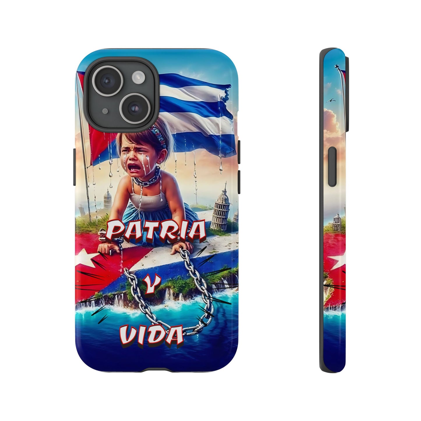 FUNDA DE TELEFONO, CUBA, PATRIA Y VIDA, IPHONE, SAMSUNG