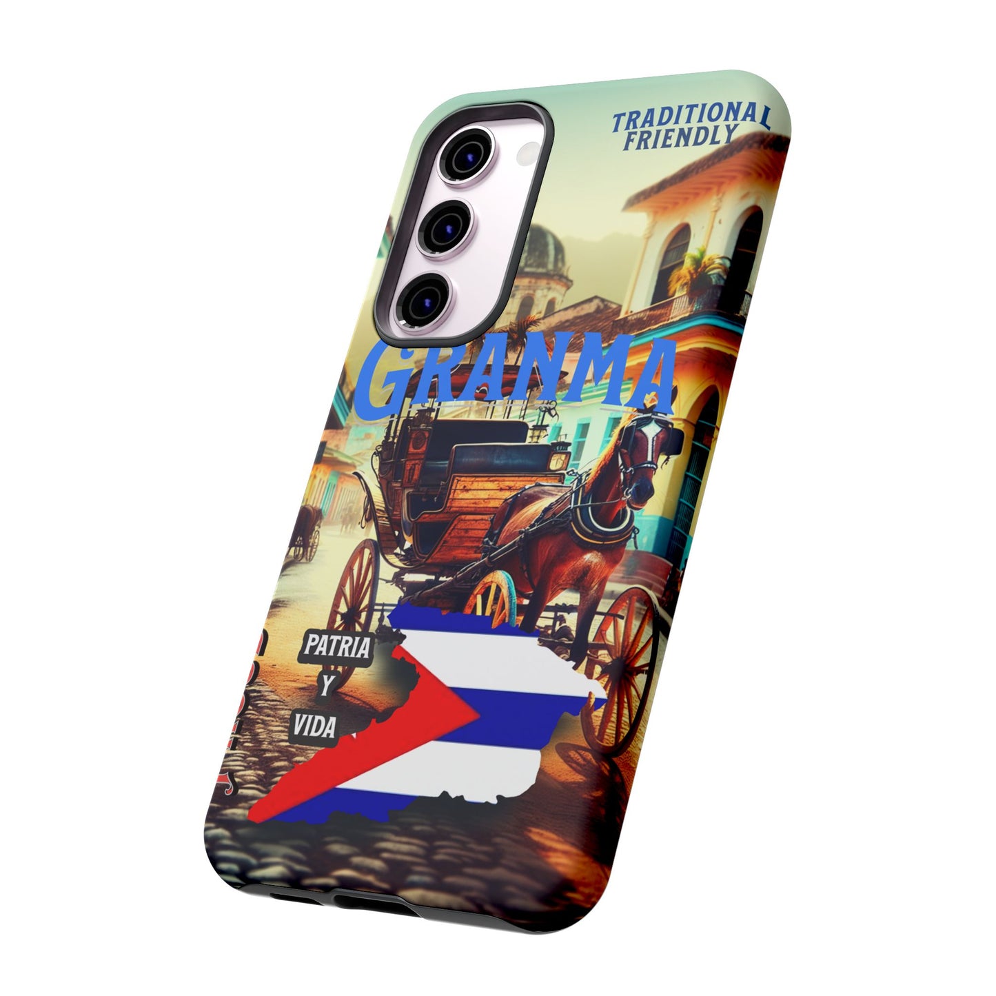 FUNDA DE TELEFONO, GRANMA, CUBA, PATRIA Y VIDA, IPHONE, SAMSUNG