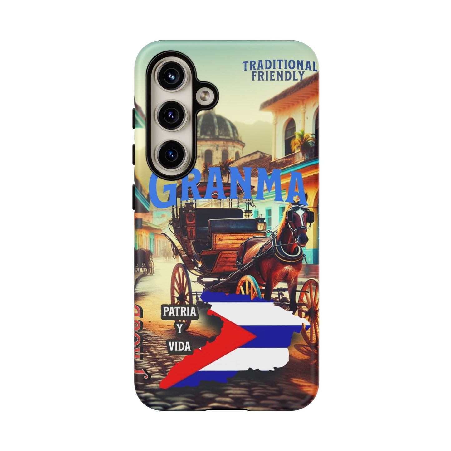 FUNDA DE TELEFONO, GRANMA, CUBA, PATRIA Y VIDA, IPHONE, SAMSUNG