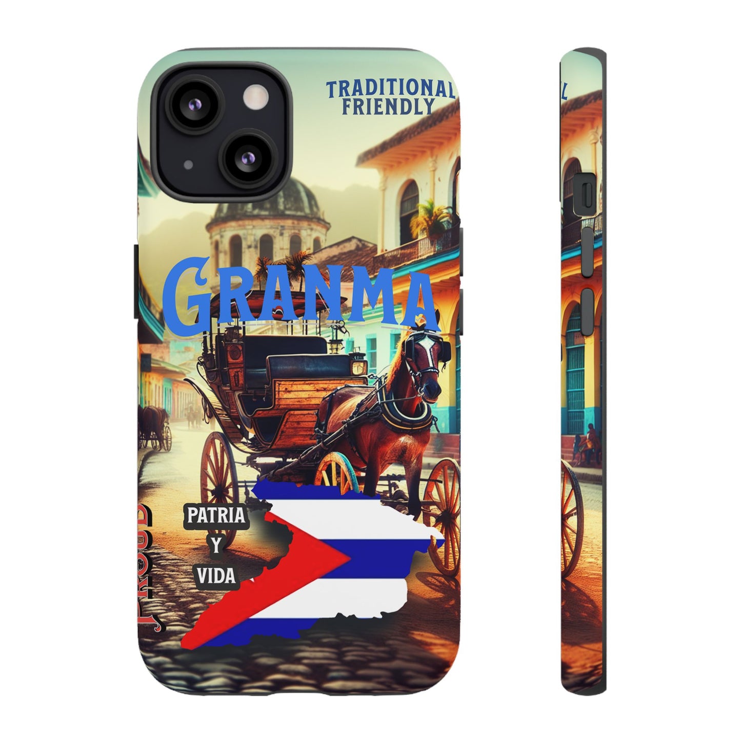 FUNDA DE TELEFONO, GRANMA, CUBA, PATRIA Y VIDA, IPHONE, SAMSUNG