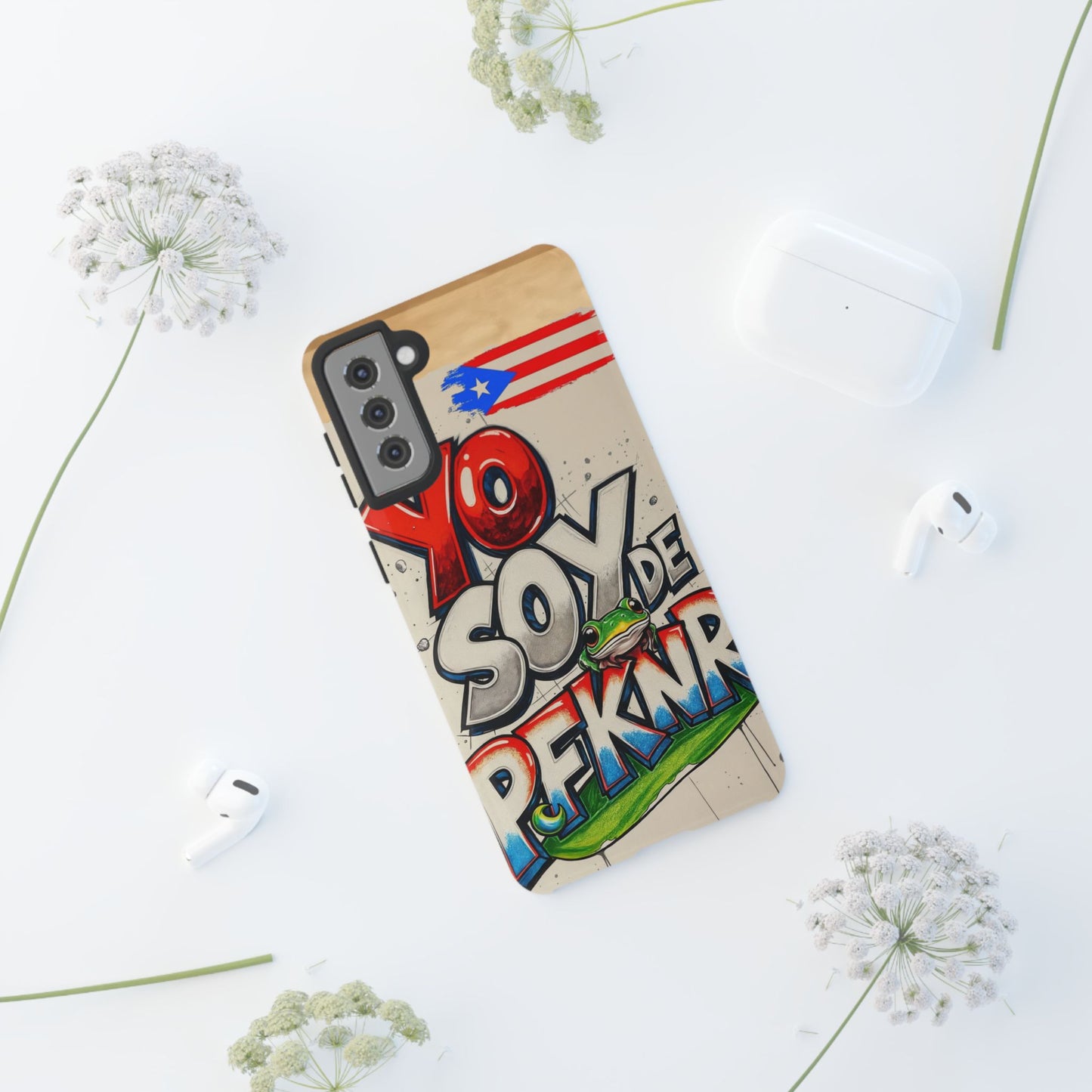 YO SOY DE PFKNR, Cases Phone Case for Unapologetic Style, Gift for Trendsetters, Urban Art Design, Fun Decor for Any Occasion, PUERTO RICO, COQUI