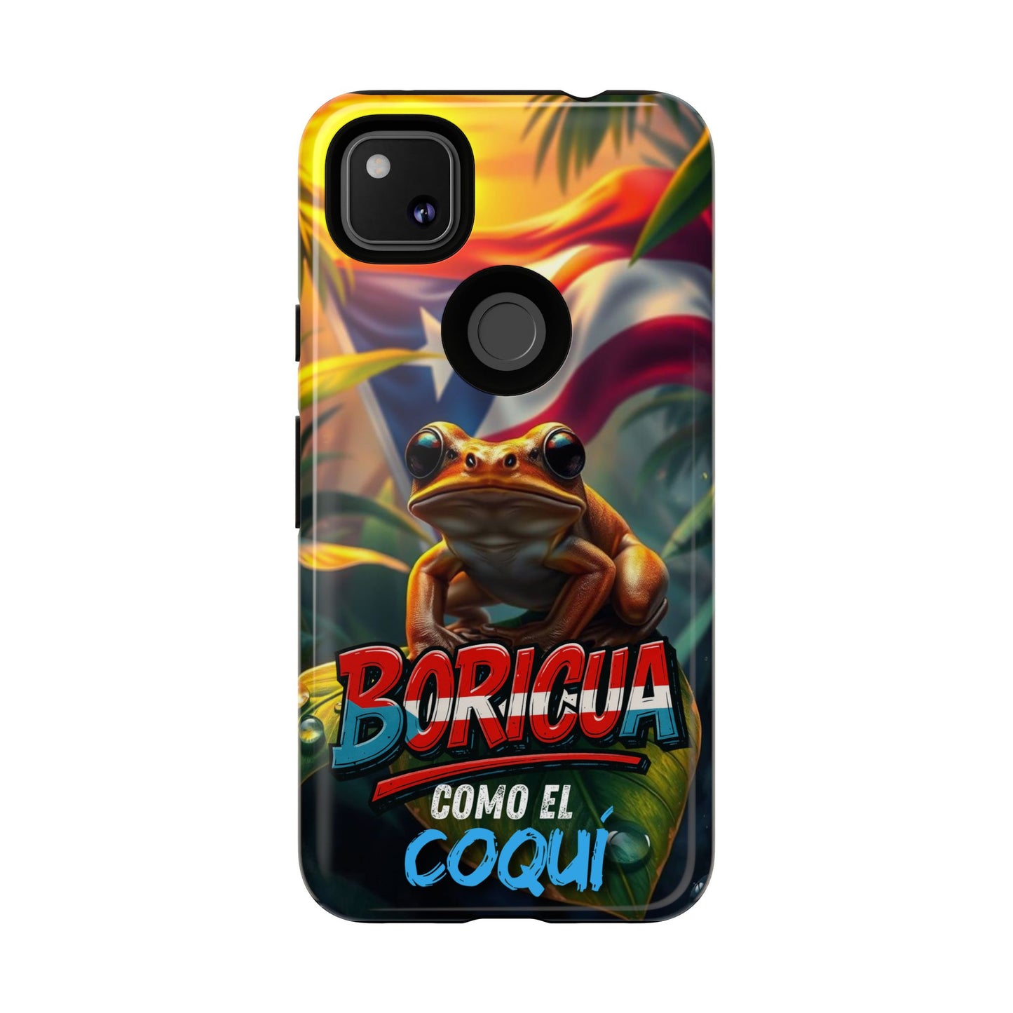 Boricua Coqui Phone Case | Tough Cases | Puerto Rican Pride, Unique Gift, Tropical Vibes, Phone Accessory, Celebration of Culture