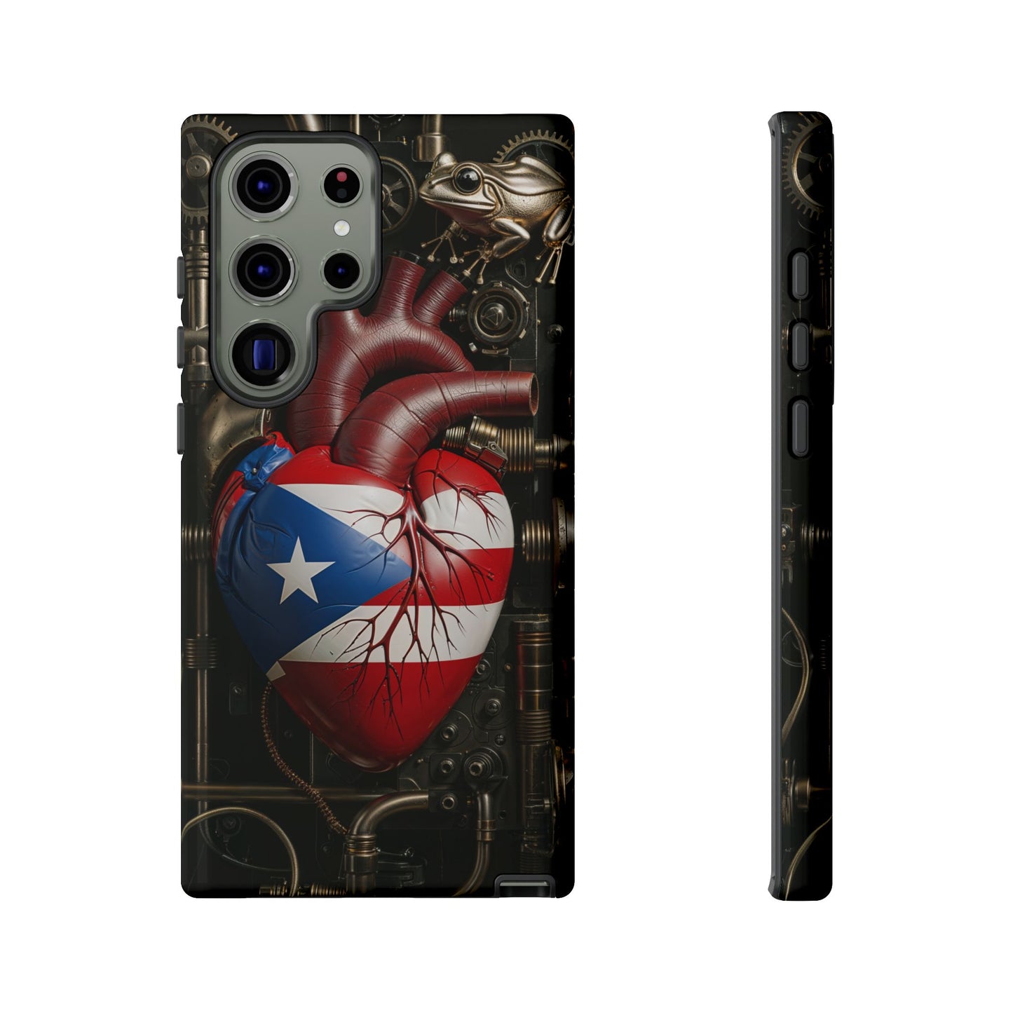 Artistic Phone Case CORAZON DE PUERTO RICO, Tough Cases for Music Lovers, Unique Accessories for Gifts, Heart and Puerto Rican Pride, Stylish Phone Covers