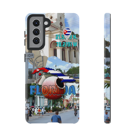 FUNDAS PARA TELEFONOS, IPHONE, SAMSUNG, FLORIDA CAMAGUEY, CUBA, COORDENADAS DE LA FLORIDA