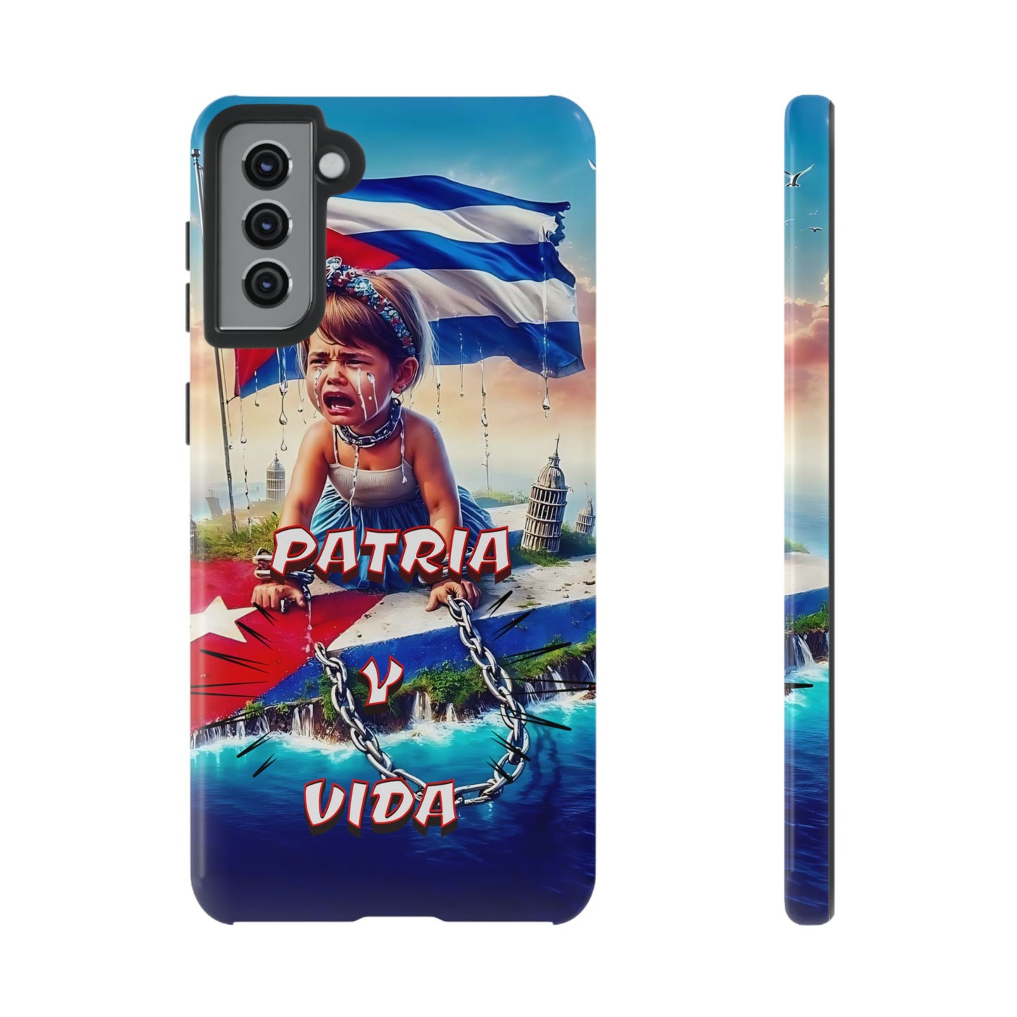 FUNDA DE TELEFONO, CUBA, PATRIA Y VIDA, IPHONE, SAMSUNG