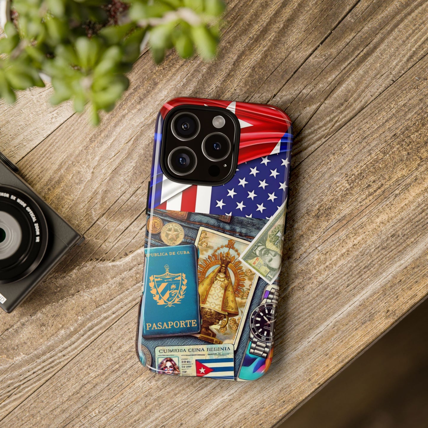 FUNDA PARA TELEFONO, IPHONE, SAMSUNG, MIKAELA, CUBA, CULTURA CUBANA, BANDERA DE CUBA