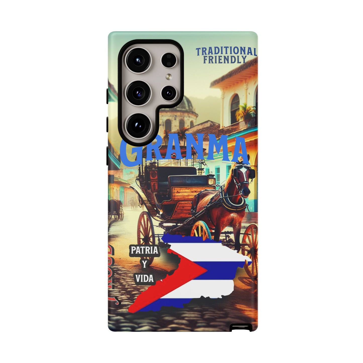 FUNDA DE TELEFONO, GRANMA, CUBA, PATRIA Y VIDA, IPHONE, SAMSUNG