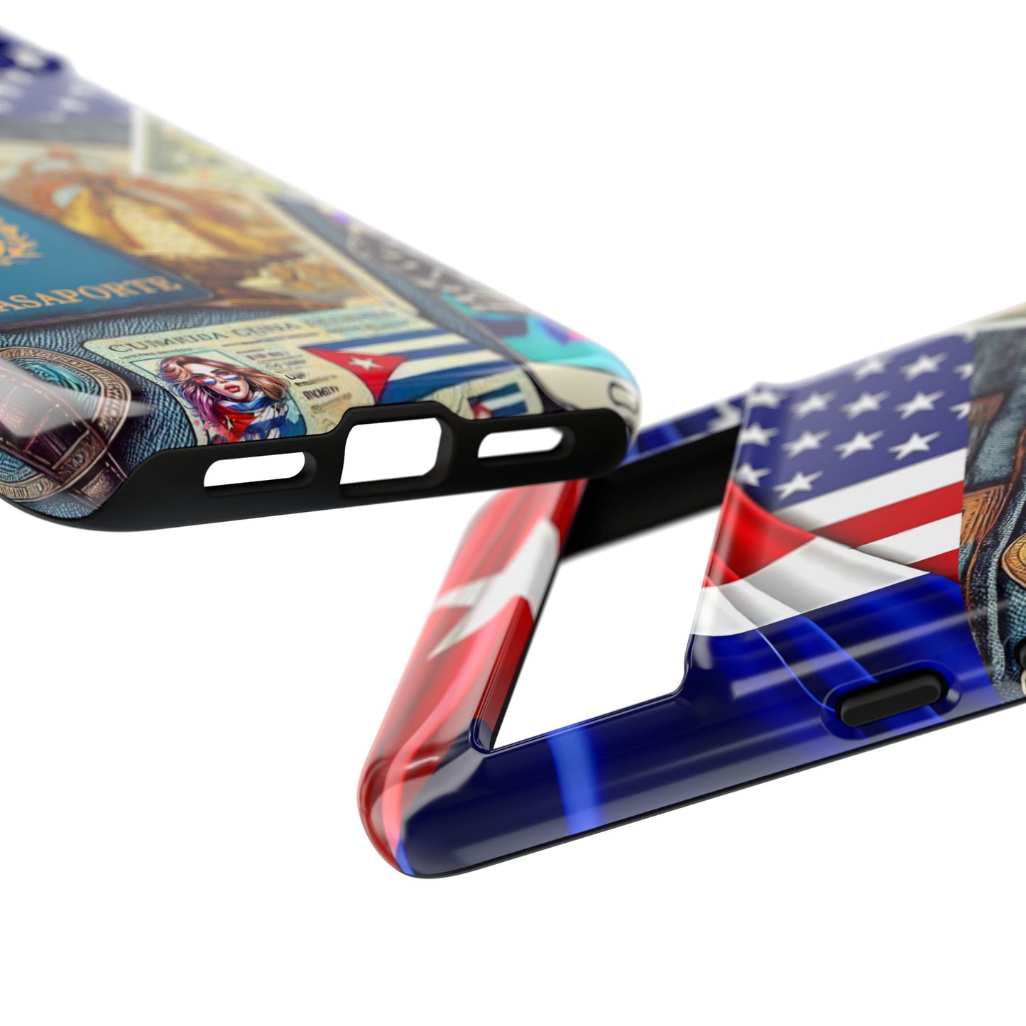 FUNDA PARA TELEFONO, IPHONE, SAMSUNG, MIKAELA, CUBA, CULTURA CUBANA, BANDERA DE CUBA