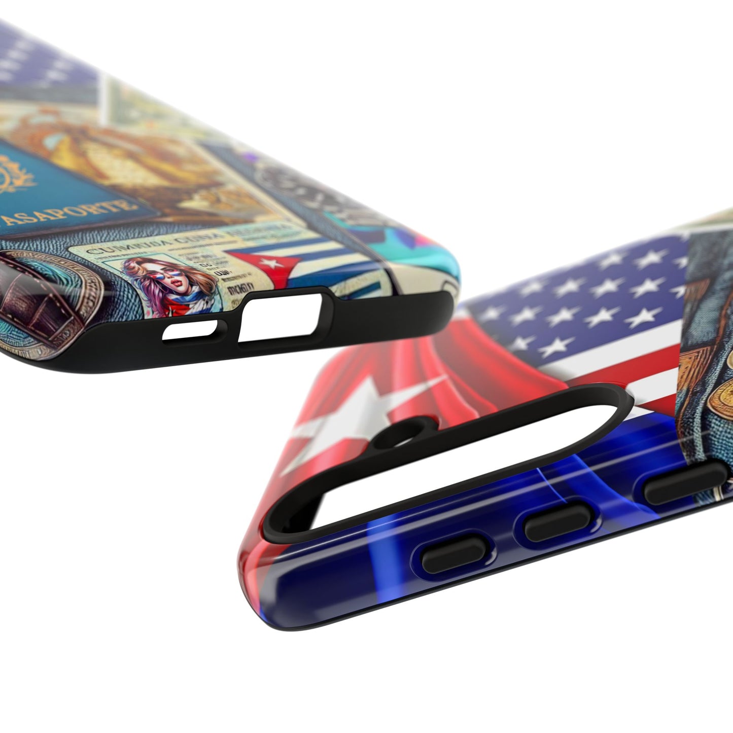 FUNDA PARA TELEFONO, IPHONE, SAMSUNG, MIKAELA, CUBA, CULTURA CUBANA, BANDERA DE CUBA