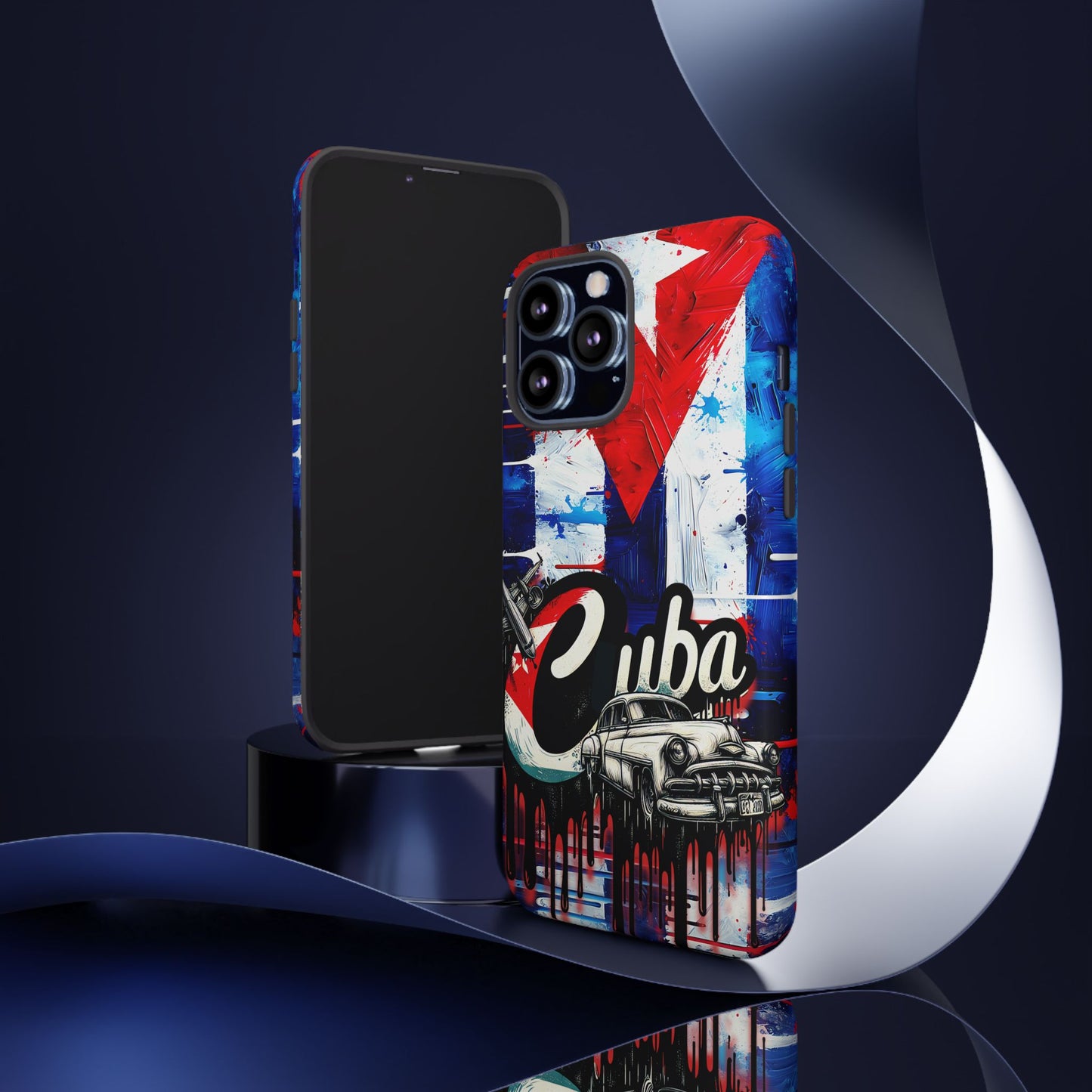 FUNDAS PARA TELEFONOS SAMSUNG, IPHONE, CON BANDERA DE CUBA, COLORES BRILLANTES, COLOTRES VIVOS TELEFONOS PARA CUBA