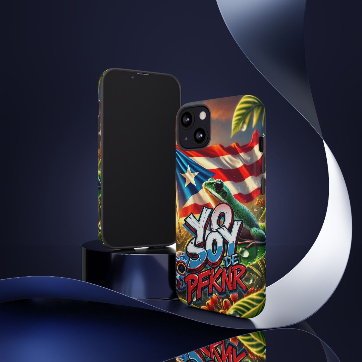 YO SOY DE PFKNR, Puerto Rican Pride Phone Case | Tough Cases, Tropical Vibe, Gift for Him/Her, Celebrations, Travel Enthusiasts, Eco-Friendly,