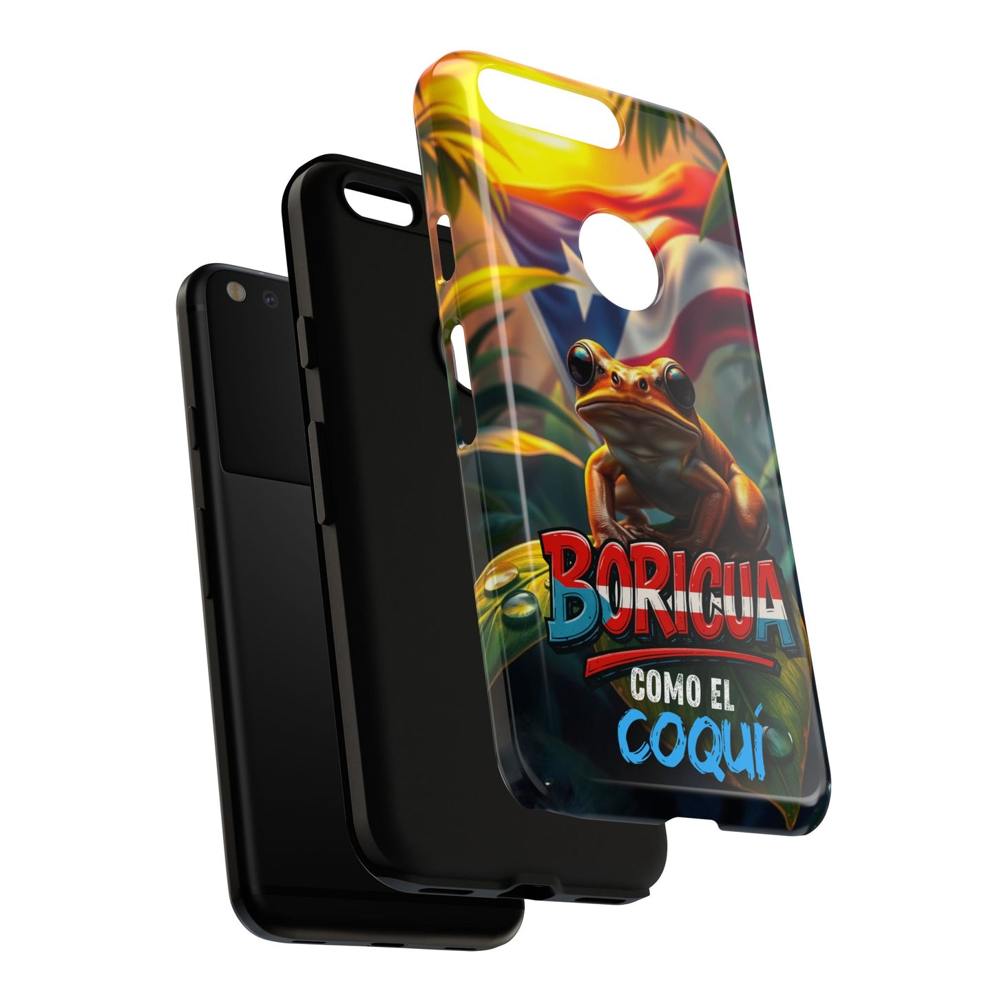 Boricua Coqui Phone Case | Tough Cases | Puerto Rican Pride, Unique Gift, Tropical Vibes, Phone Accessory, Celebration of Culture
