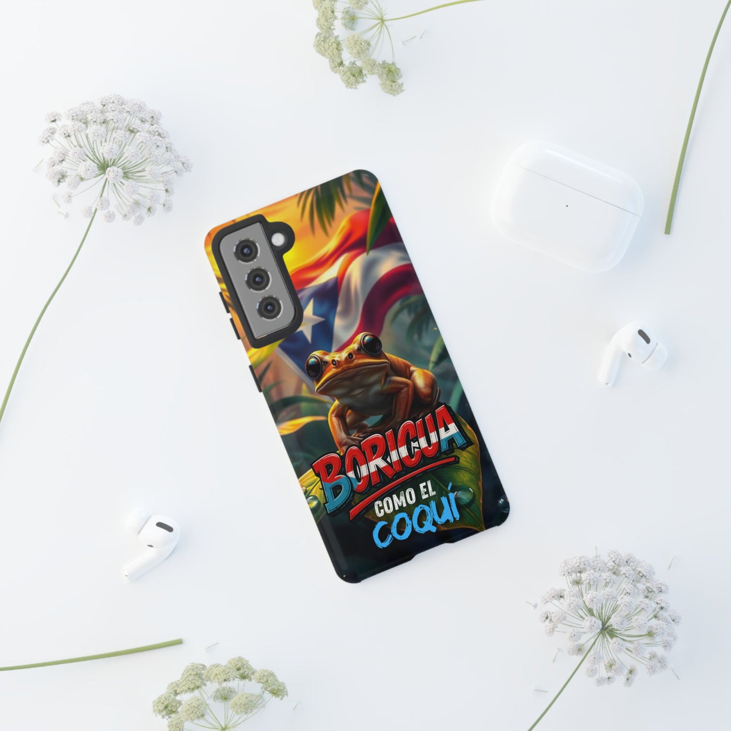 Boricua Coqui Phone Case | Tough Cases | Puerto Rican Pride, Unique Gift, Tropical Vibes, Phone Accessory, Celebration of Culture