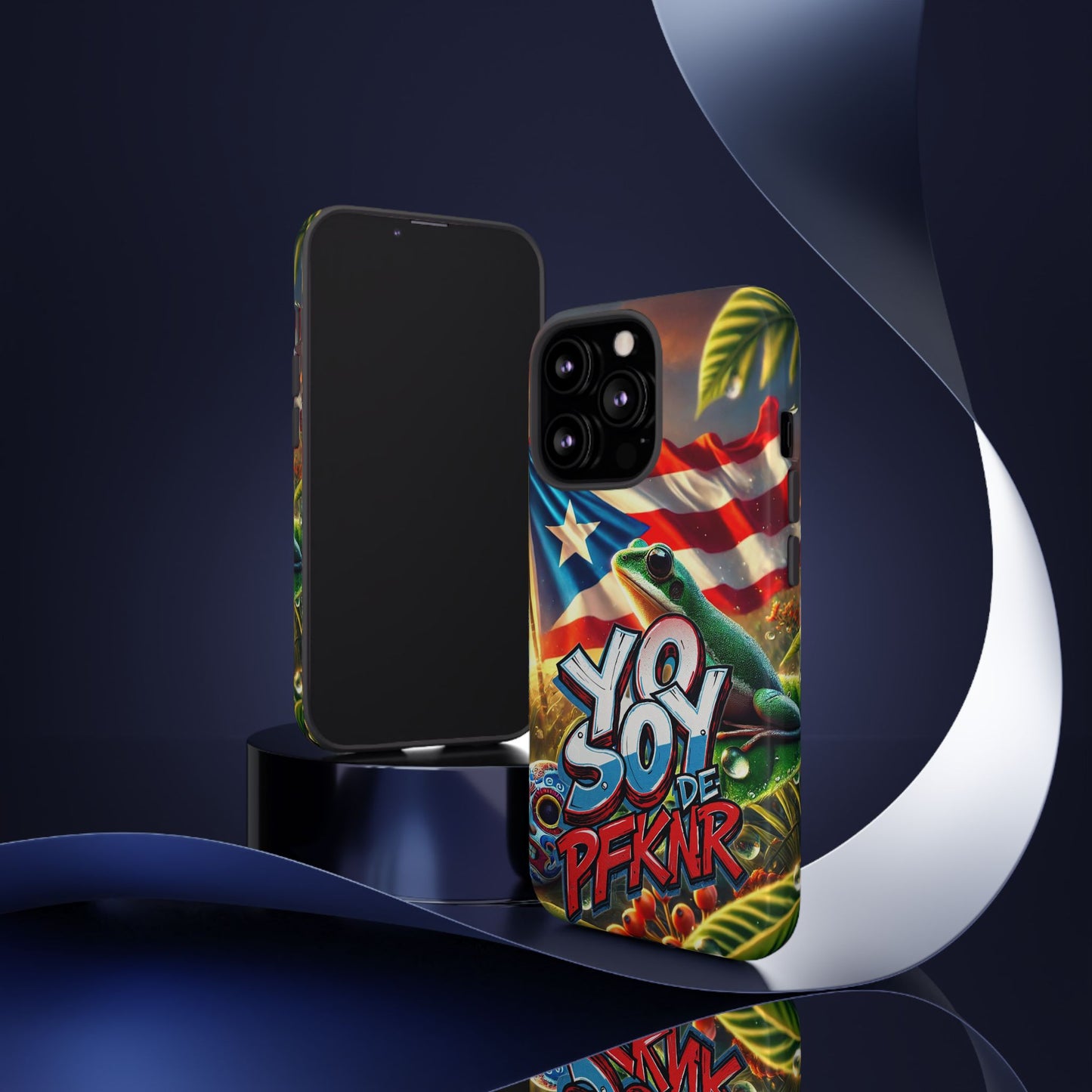 YO SOY DE PFKNR, Puerto Rican Pride Phone Case | Tough Cases, Tropical Vibe, Gift for Him/Her, Celebrations, Travel Enthusiasts, Eco-Friendly,