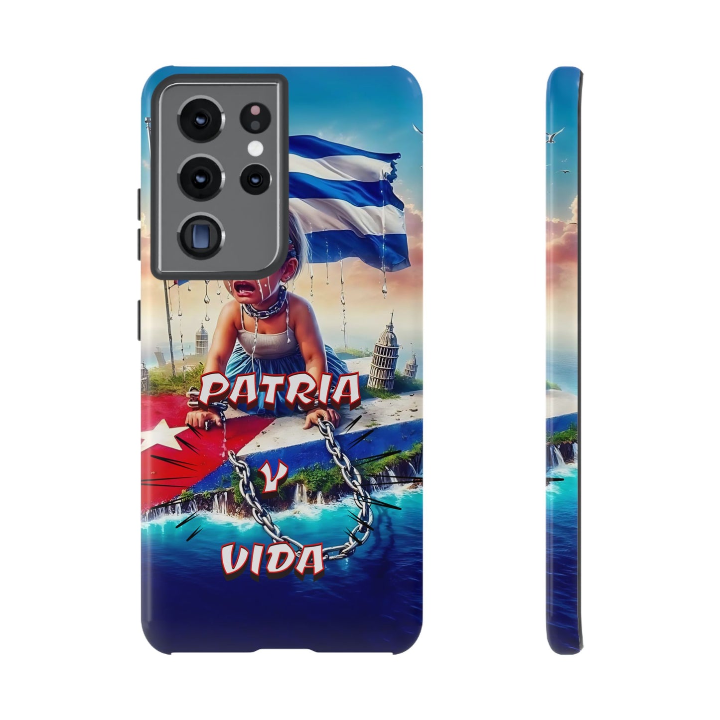 FUNDA DE TELEFONO, CUBA, PATRIA Y VIDA, IPHONE, SAMSUNG