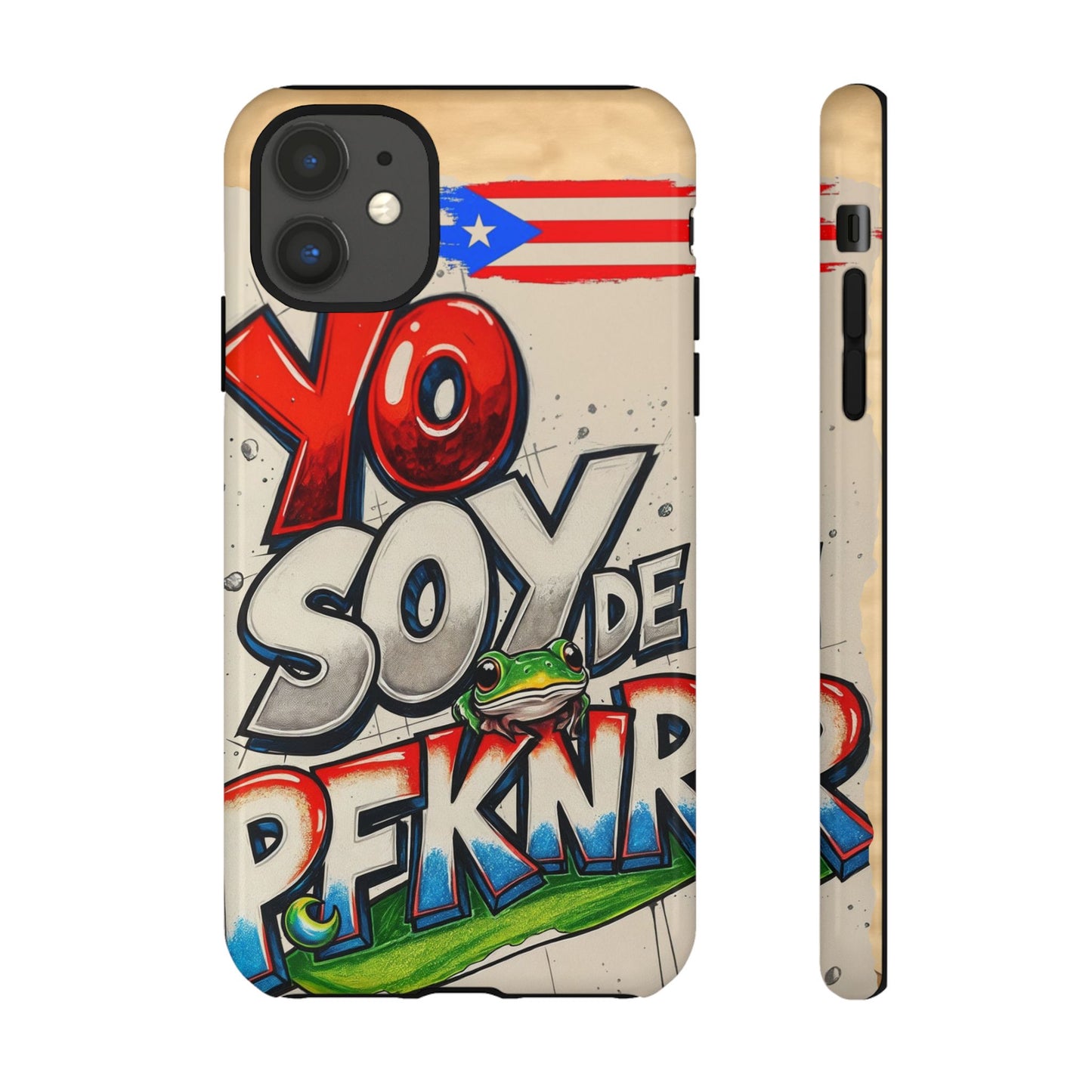 YO SOY DE PFKNR, Cases Phone Case for Unapologetic Style, Gift for Trendsetters, Urban Art Design, Fun Decor for Any Occasion, PUERTO RICO, COQUI