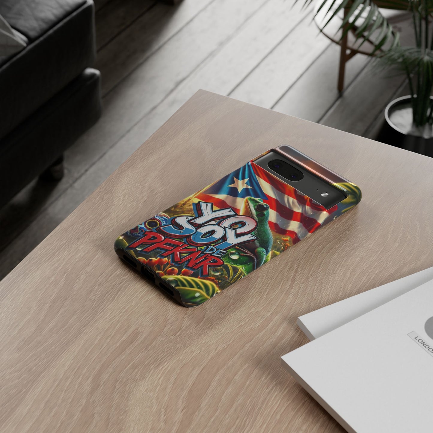 YO SOY DE PFKNR, Puerto Rican Pride Phone Case | Tough Cases, Tropical Vibe, Gift for Him/Her, Celebrations, Travel Enthusiasts, Eco-Friendly,