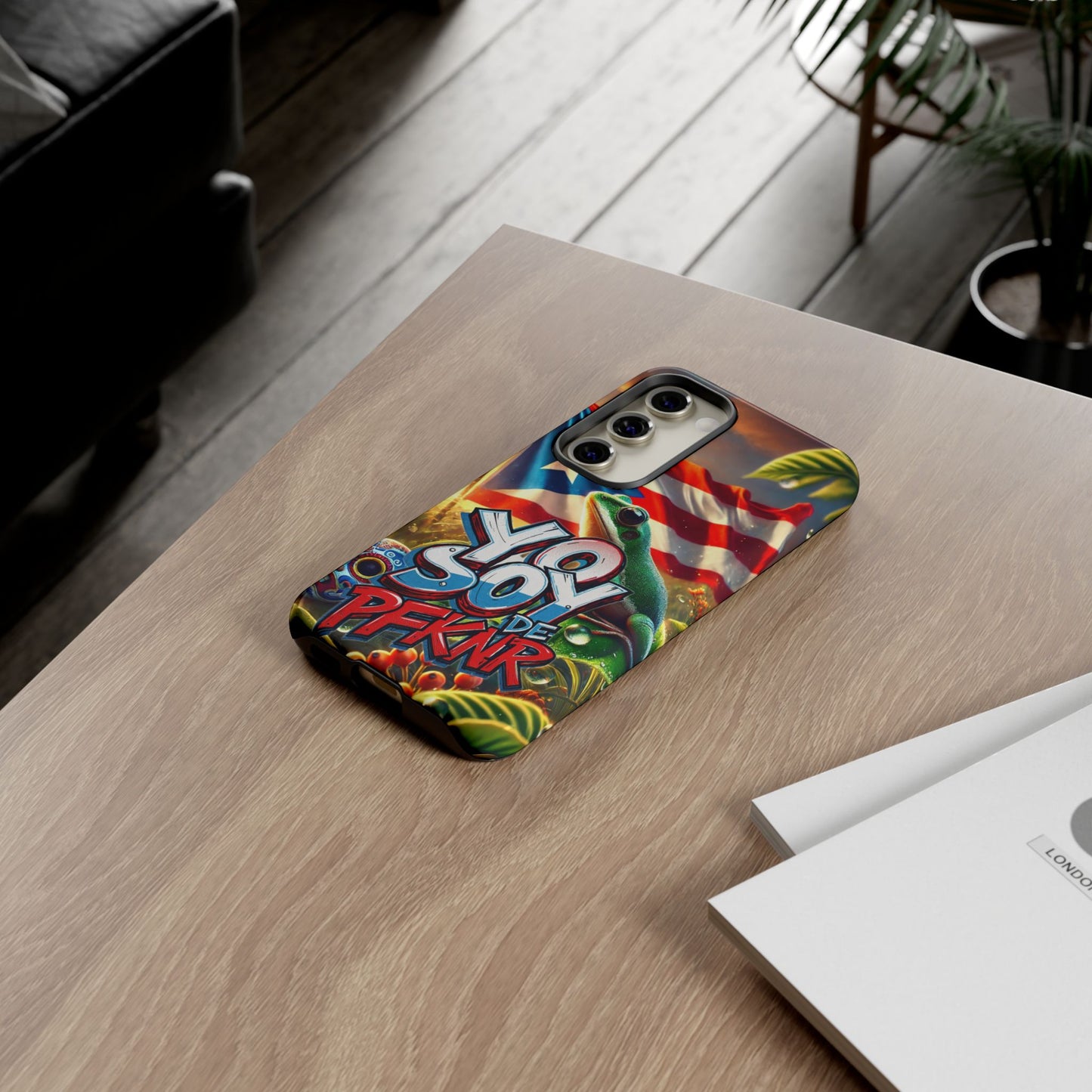YO SOY DE PFKNR, Puerto Rican Pride Phone Case | Tough Cases, Tropical Vibe, Gift for Him/Her, Celebrations, Travel Enthusiasts, Eco-Friendly,