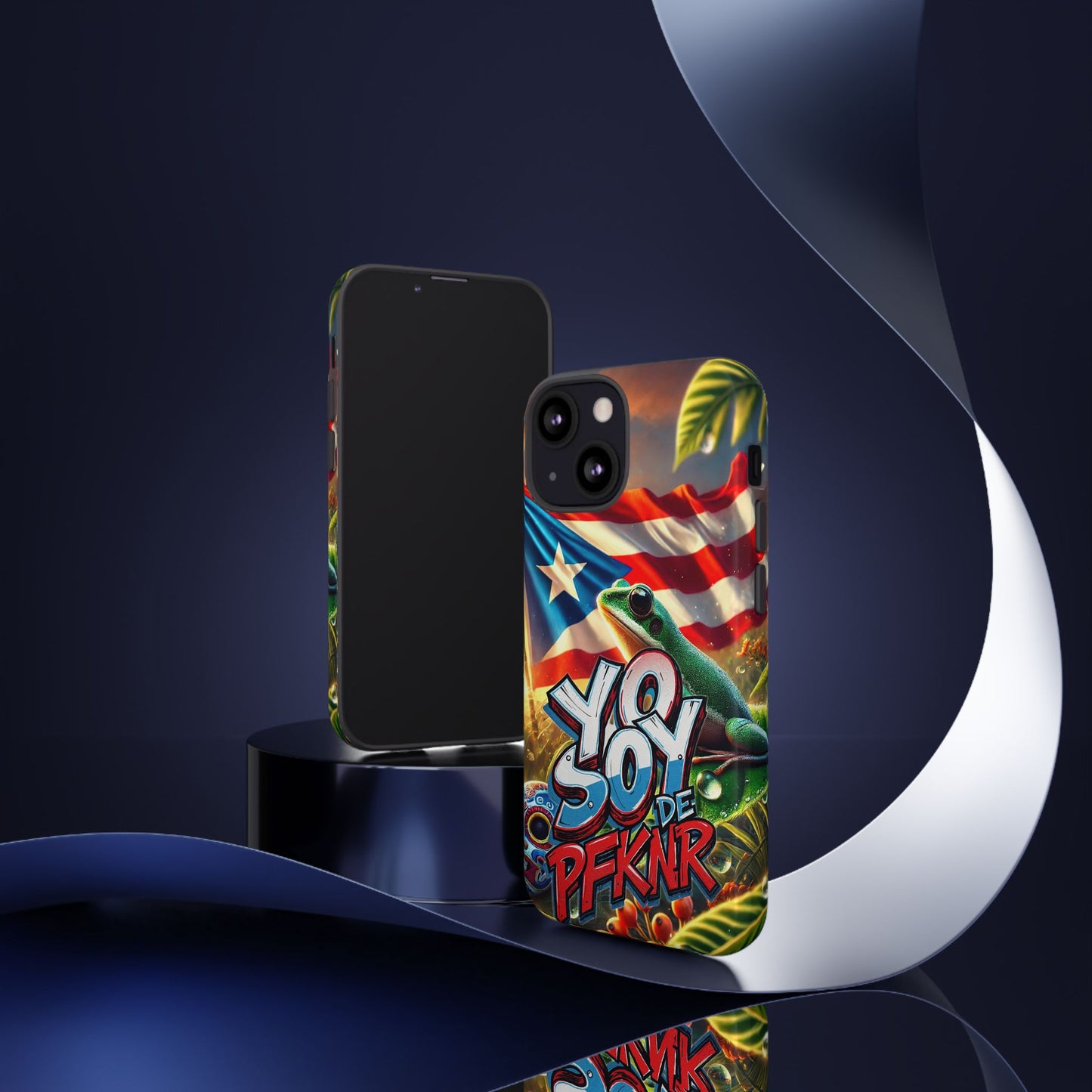 YO SOY DE PFKNR, Puerto Rican Pride Phone Case | Tough Cases, Tropical Vibe, Gift for Him/Her, Celebrations, Travel Enthusiasts, Eco-Friendly,