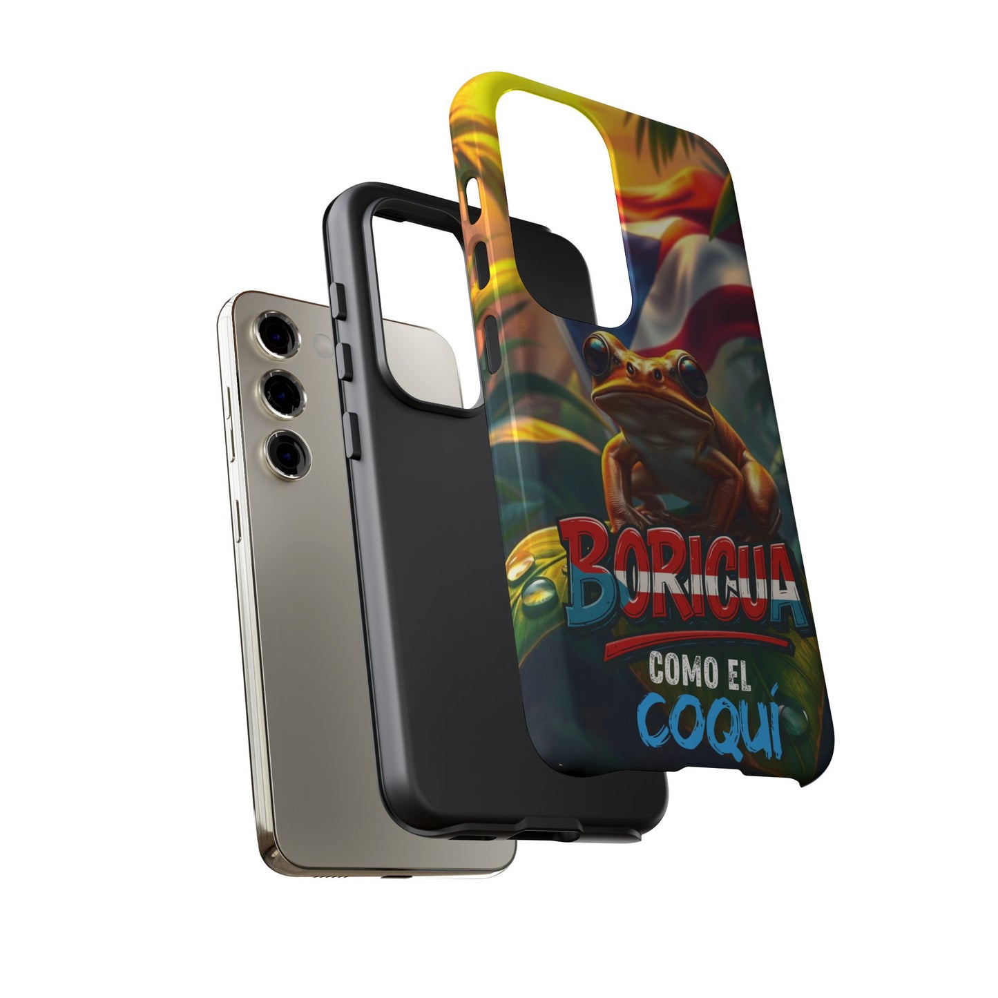 Boricua Coqui Phone Case | Tough Cases | Puerto Rican Pride, Unique Gift, Tropical Vibes, Phone Accessory, Celebration of Culture
