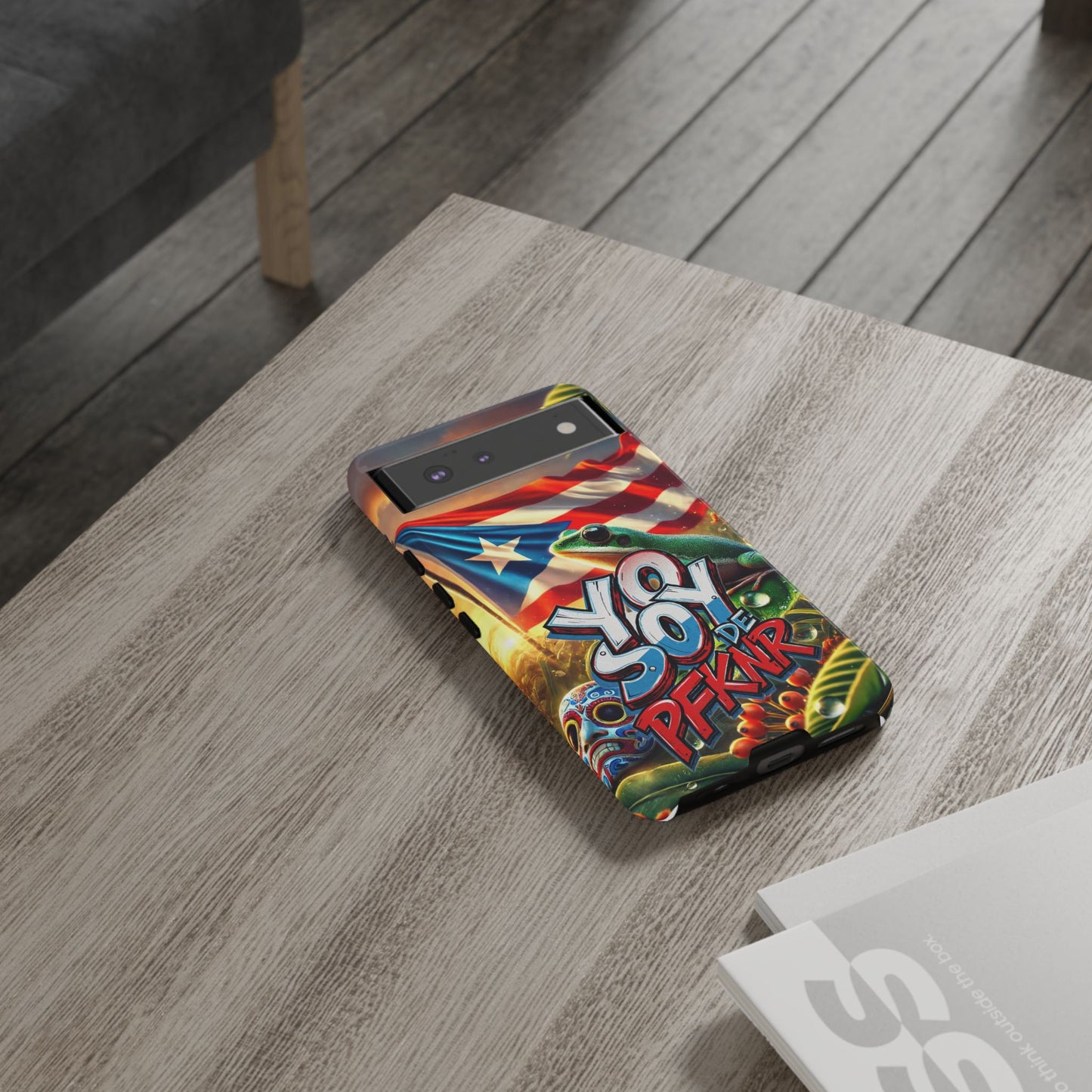 YO SOY DE PFKNR, Puerto Rican Pride Phone Case | Tough Cases, Tropical Vibe, Gift for Him/Her, Celebrations, Travel Enthusiasts, Eco-Friendly,