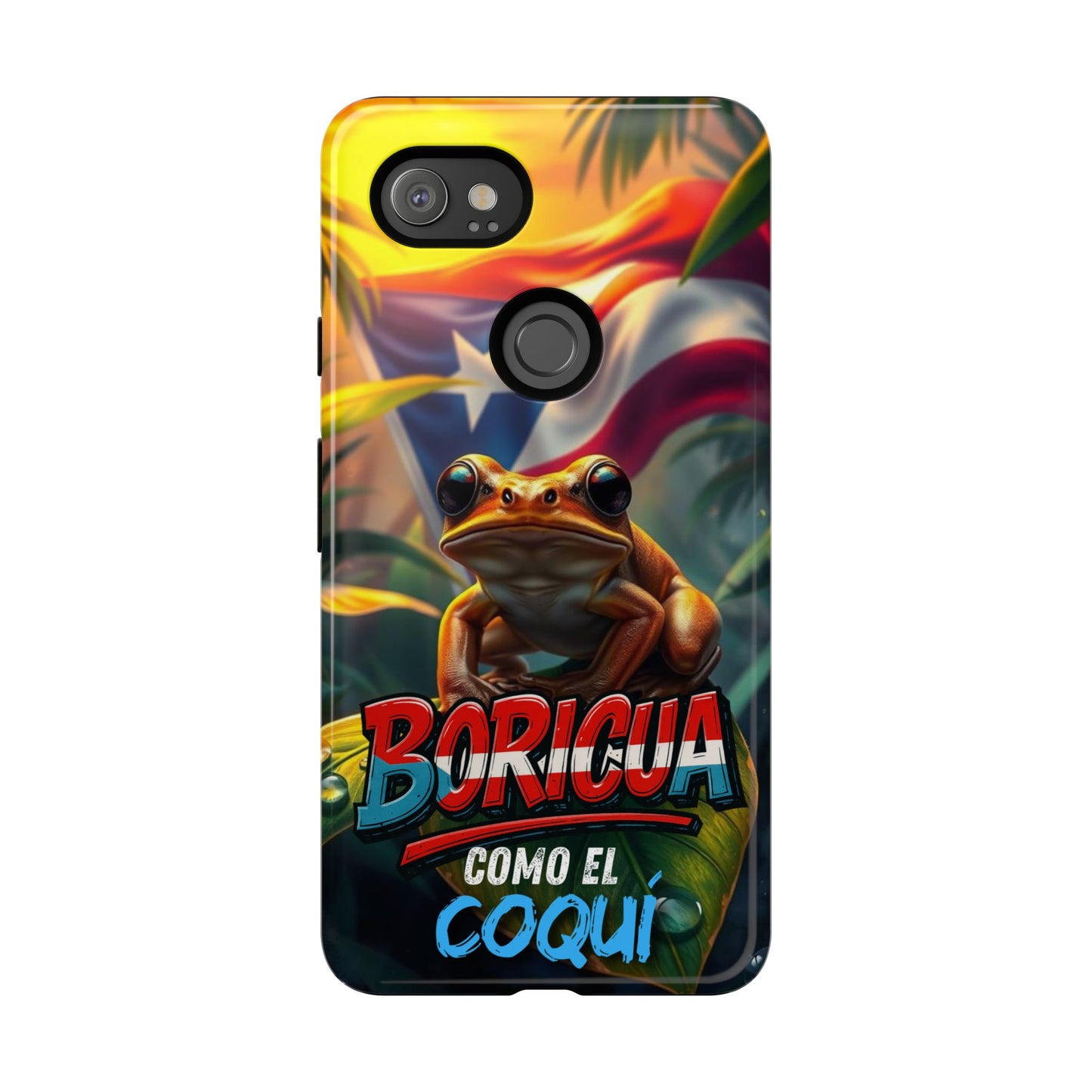 Boricua Coqui Phone Case | Tough Cases | Puerto Rican Pride, Unique Gift, Tropical Vibes, Phone Accessory, Celebration of Culture
