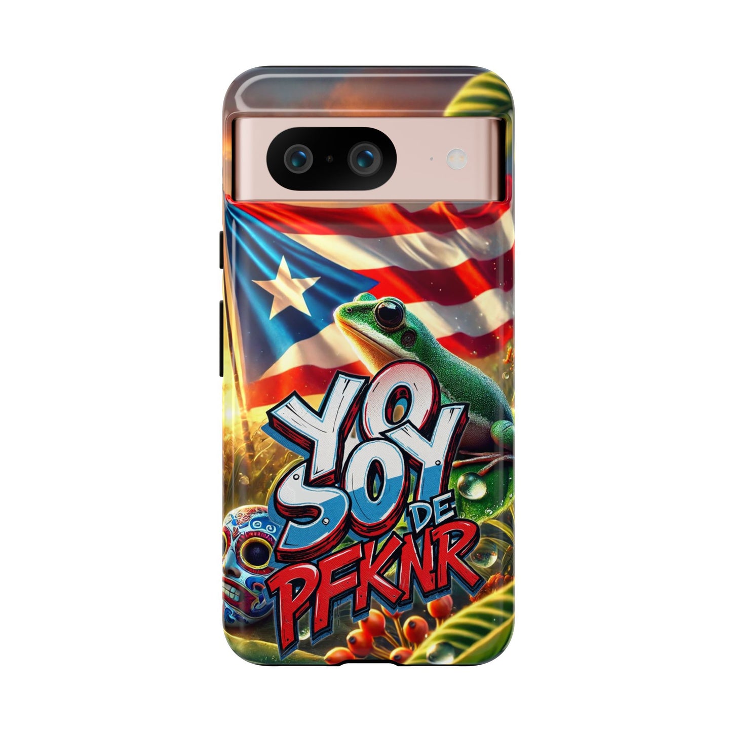 YO SOY DE PFKNR, Puerto Rican Pride Phone Case | Tough Cases, Tropical Vibe, Gift for Him/Her, Celebrations, Travel Enthusiasts, Eco-Friendly,