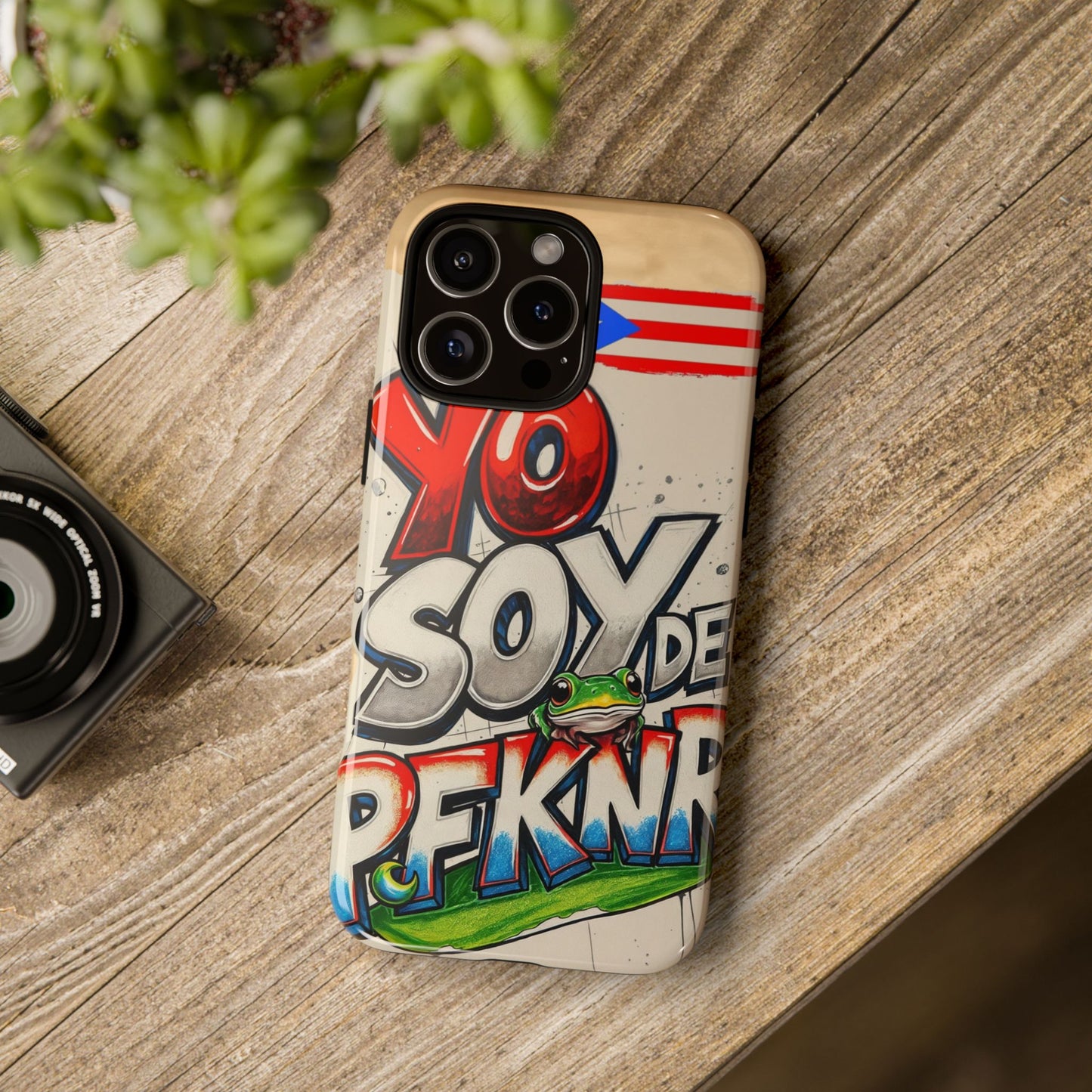 YO SOY DE PFKNR, Cases Phone Case for Unapologetic Style, Gift for Trendsetters, Urban Art Design, Fun Decor for Any Occasion, PUERTO RICO, COQUI