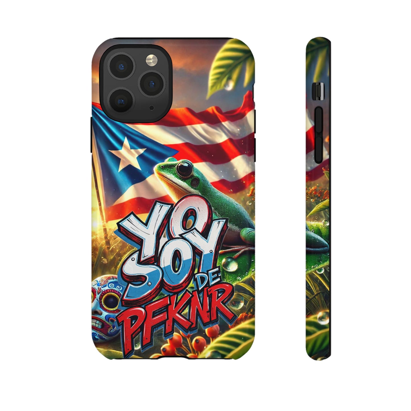 YO SOY DE PFKNR, Puerto Rican Pride Phone Case | Tough Cases, Tropical Vibe, Gift for Him/Her, Celebrations, Travel Enthusiasts, Eco-Friendly,