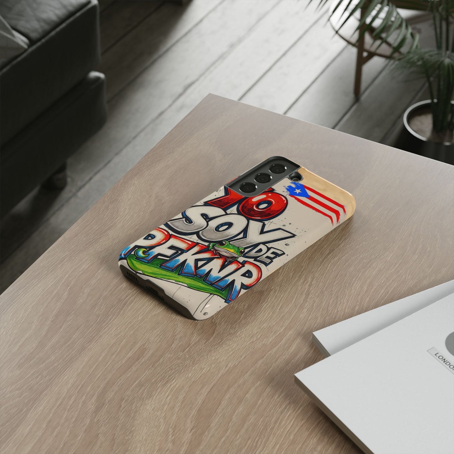 YO SOY DE PFKNR, Cases Phone Case for Unapologetic Style, Gift for Trendsetters, Urban Art Design, Fun Decor for Any Occasion, PUERTO RICO, COQUI
