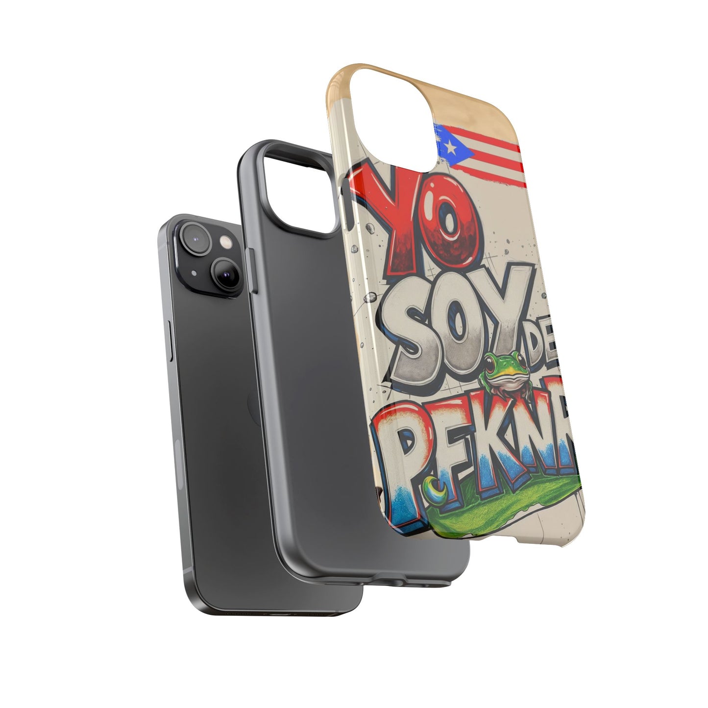YO SOY DE PFKNR, Cases Phone Case for Unapologetic Style, Gift for Trendsetters, Urban Art Design, Fun Decor for Any Occasion, PUERTO RICO, COQUI