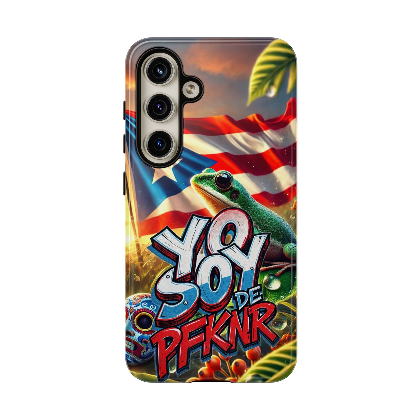YO SOY DE PFKNR, Puerto Rican Pride Phone Case | Tough Cases, Tropical Vibe, Gift for Him/Her, Celebrations, Travel Enthusiasts, Eco-Friendly,