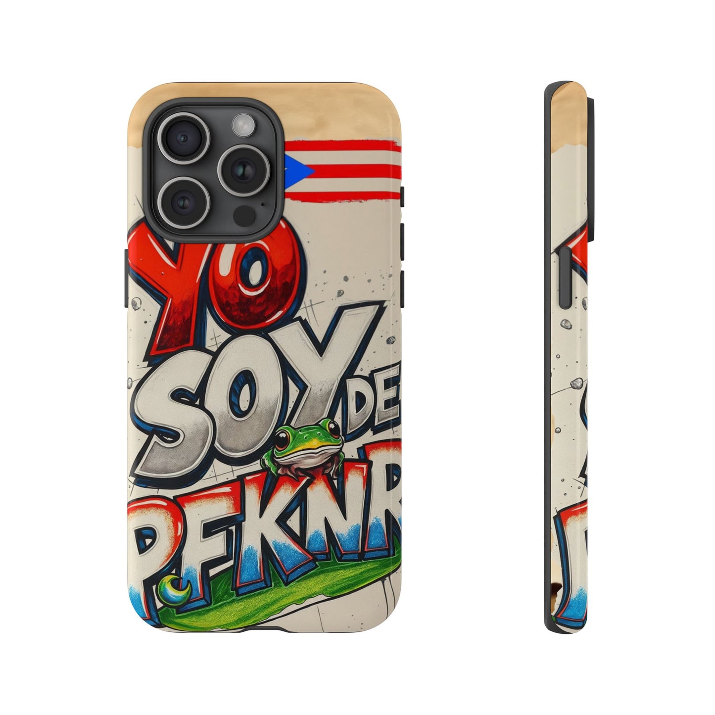 YO SOY DE PFKNR, Cases Phone Case for Unapologetic Style, Gift for Trendsetters, Urban Art Design, Fun Decor for Any Occasion, PUERTO RICO, COQUI