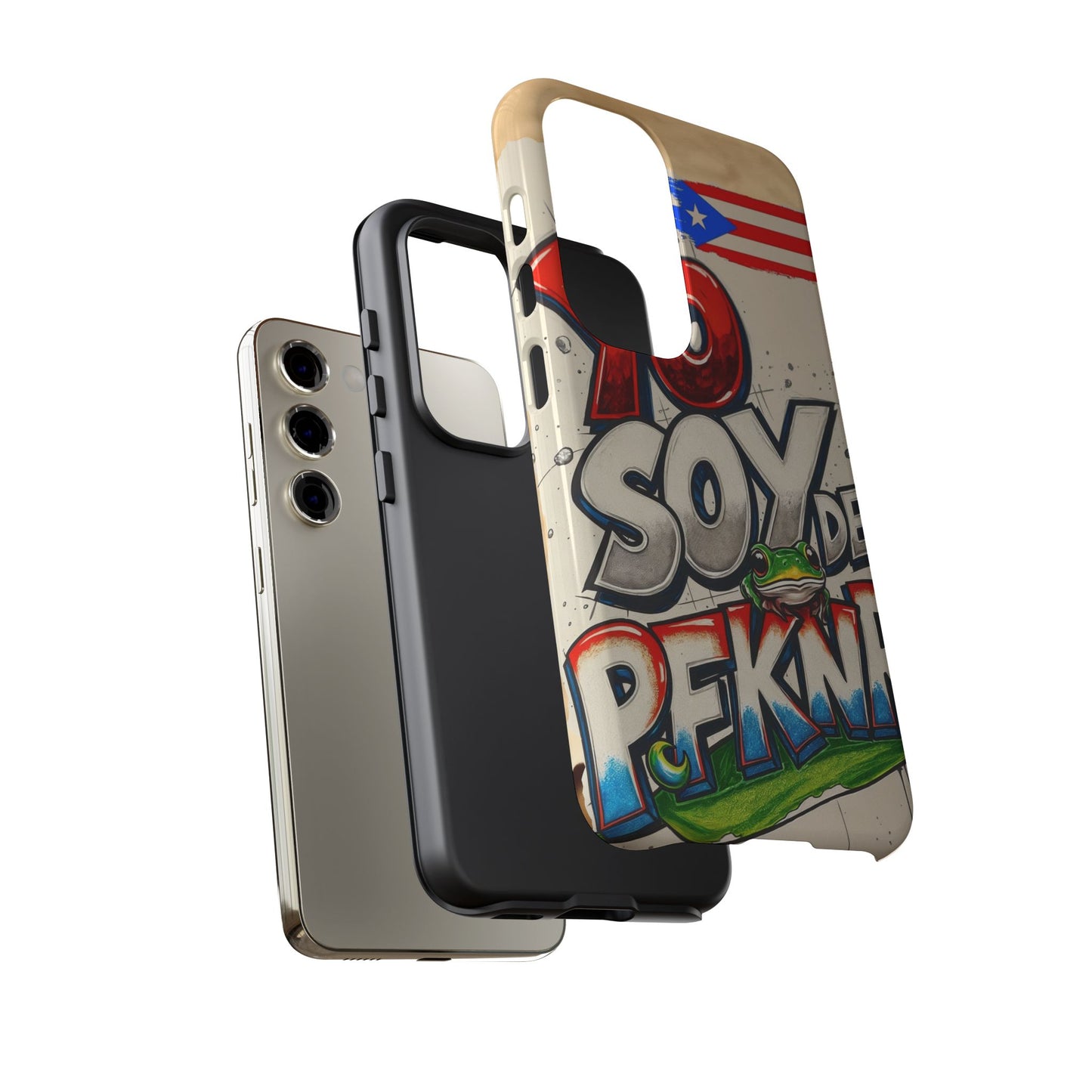 YO SOY DE PFKNR, Cases Phone Case for Unapologetic Style, Gift for Trendsetters, Urban Art Design, Fun Decor for Any Occasion, PUERTO RICO, COQUI