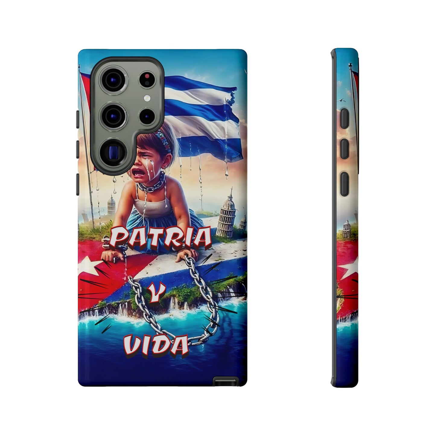 FUNDA DE TELEFONO, CUBA, PATRIA Y VIDA, IPHONE, SAMSUNG