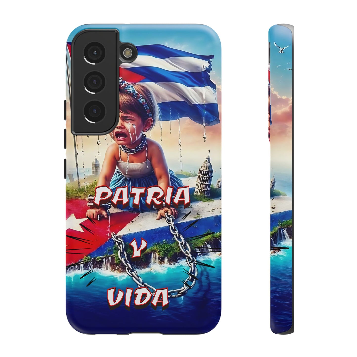 FUNDA DE TELEFONO, CUBA, PATRIA Y VIDA, IPHONE, SAMSUNG