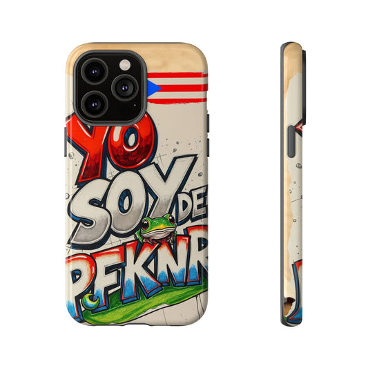 YO SOY DE PFKNR, Cases Phone Case for Unapologetic Style, Gift for Trendsetters, Urban Art Design, Fun Decor for Any Occasion, PUERTO RICO, COQUI