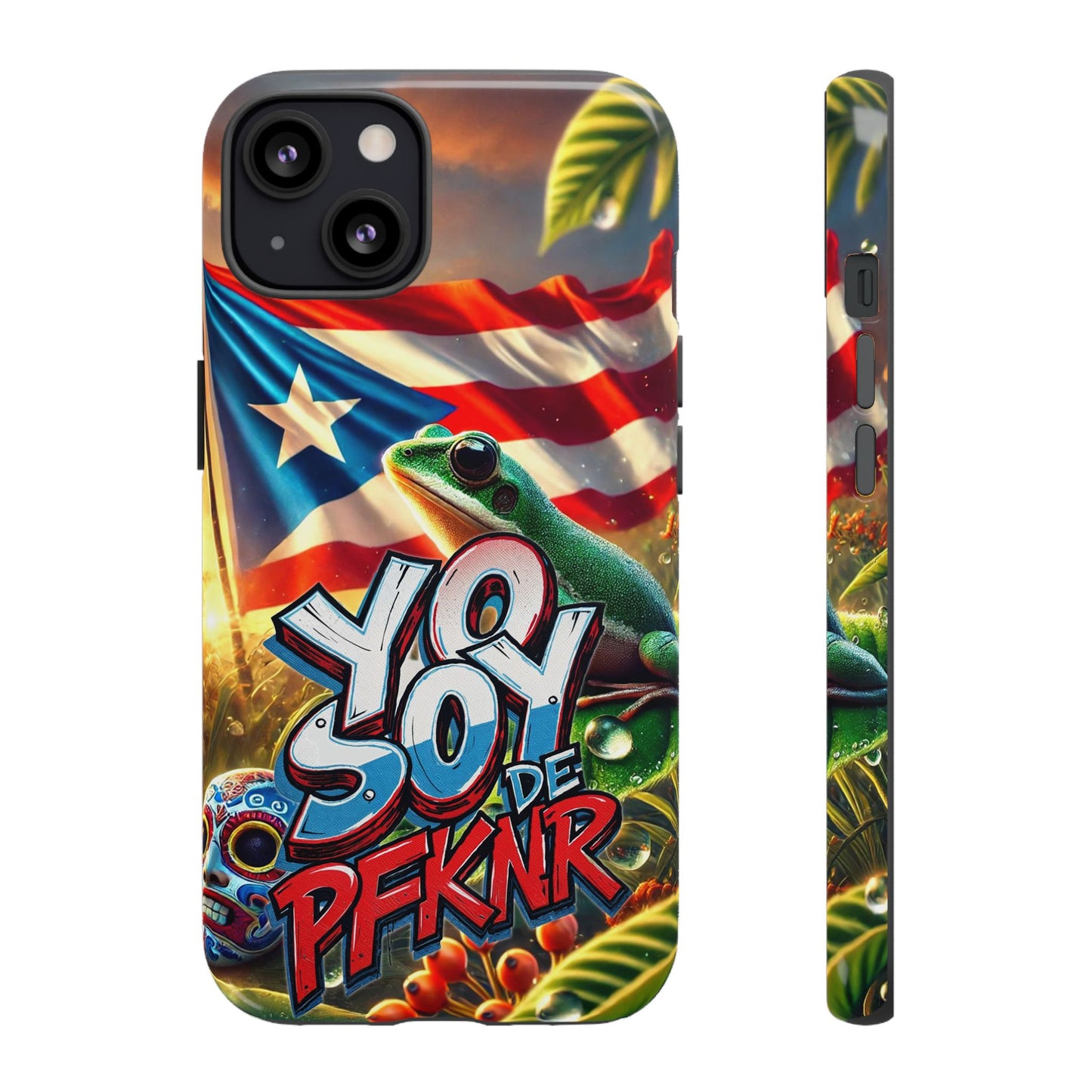 YO SOY DE PFKNR, Puerto Rican Pride Phone Case | Tough Cases, Tropical Vibe, Gift for Him/Her, Celebrations, Travel Enthusiasts, Eco-Friendly,